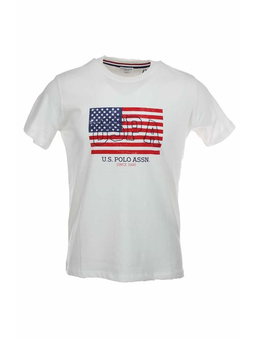 T-shirt mezza manica stampa bandiera US Polo Assn | TShirt | 5719249351101